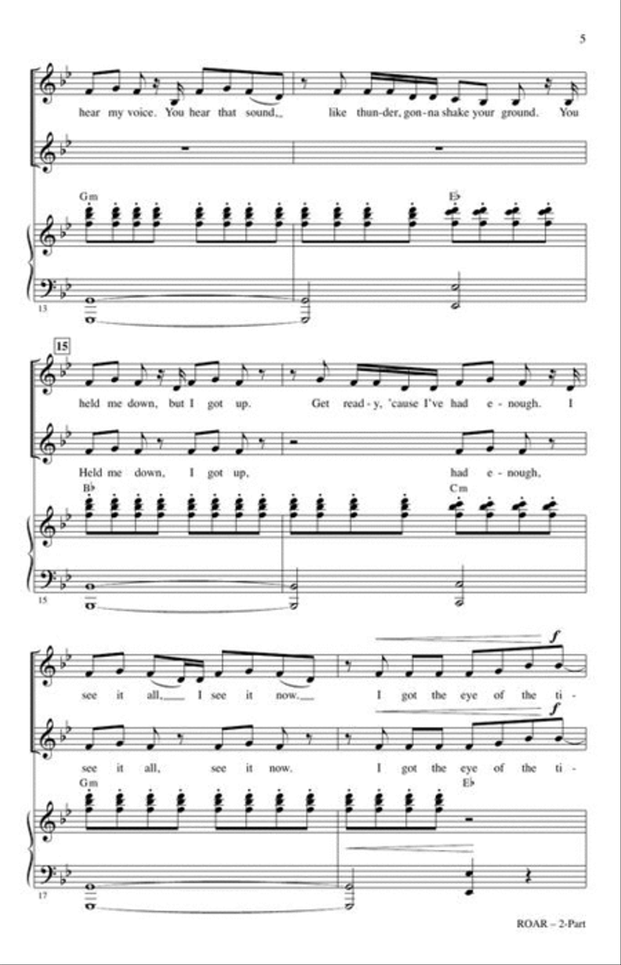 Roar 2-Part scores gallery preview page 4
