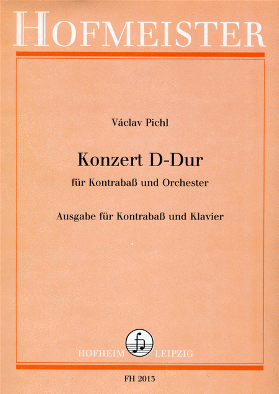Konzert D-Dur für Kontrabass und Orchester / KlA Orchestra scores gallery preview page 1