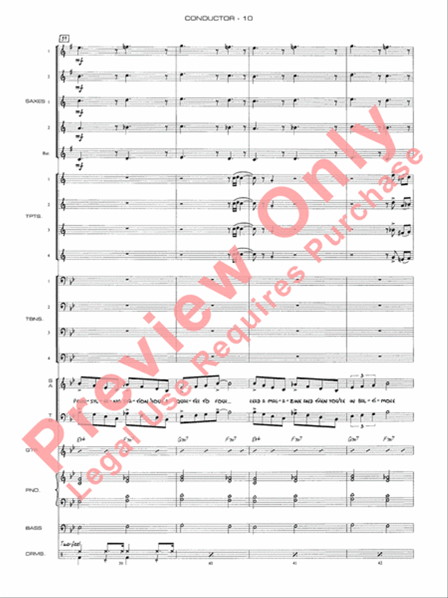Chattanooga Choo Choo Jazz Ensemble scores gallery preview page 13