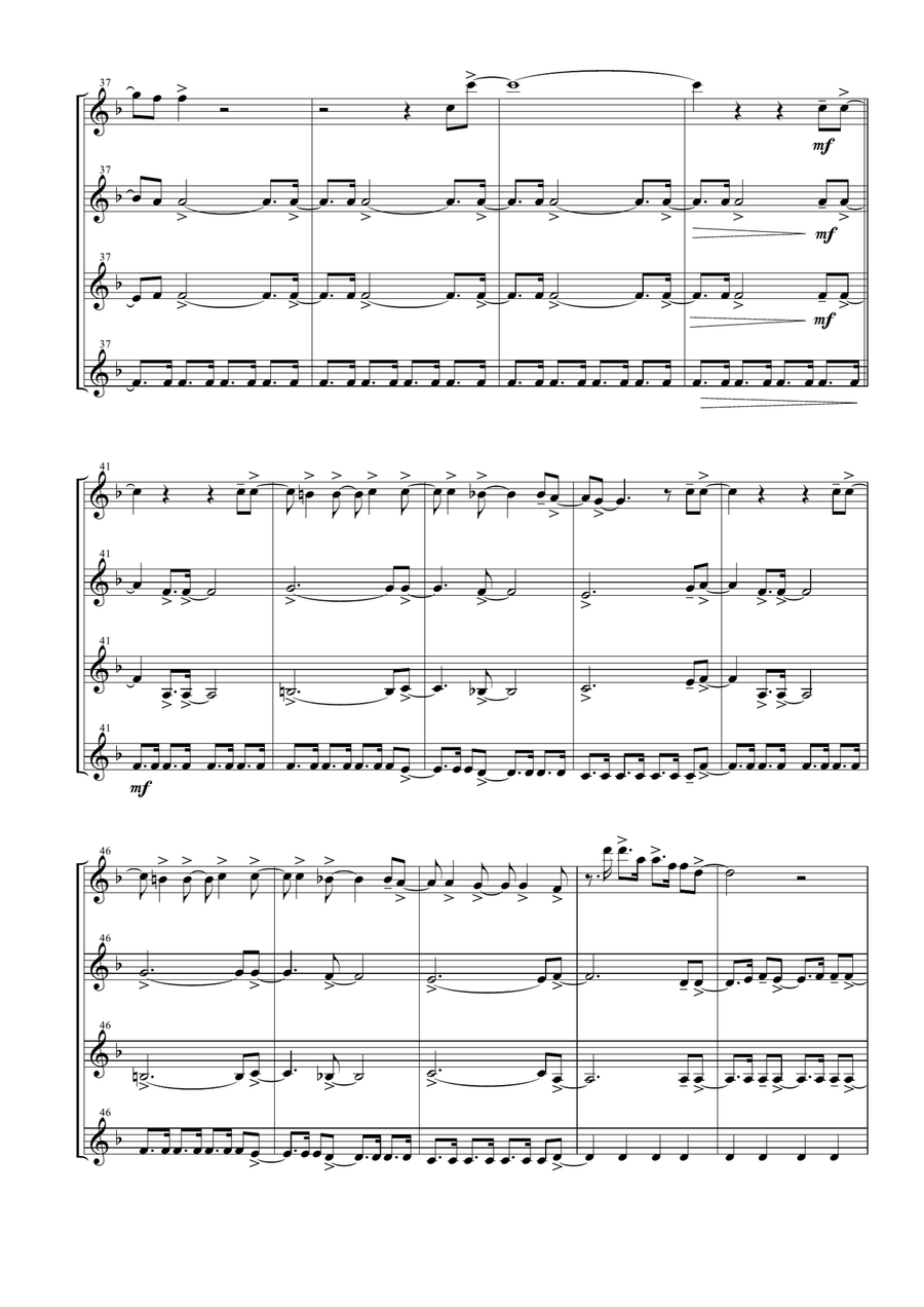Waterloo Woodwind Quartet scores gallery preview page 6