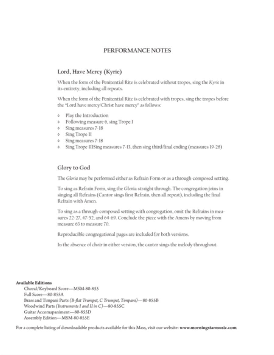 Centennial Mass Centennial Mass Choir scores gallery preview page 3