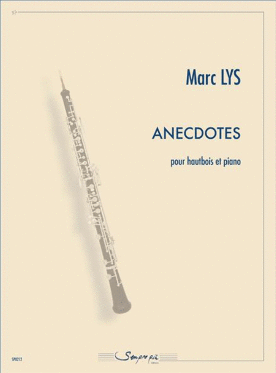 Anecdotes Anecdotes Piano Accompaniment scores gallery preview page 1