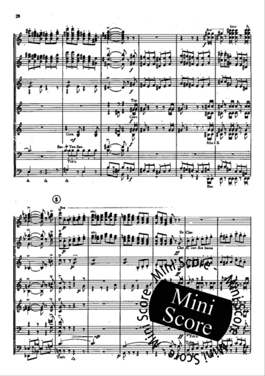 Piet Hein Rhapsodie Concert Band scores gallery preview page 30