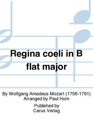 Book cover for Regina coeli in B-Flat Major, K. 127