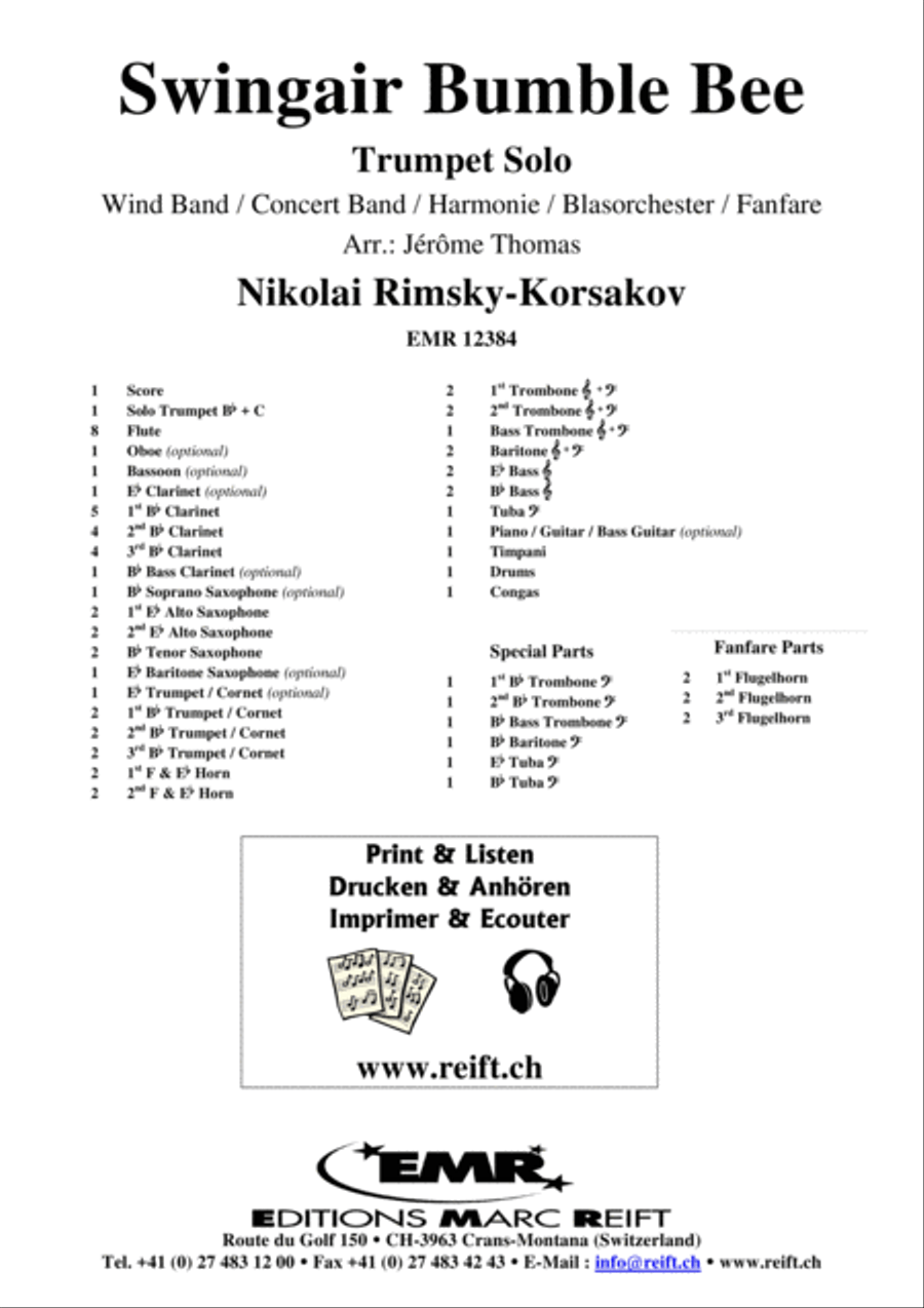 Swingair Bumble Bee Concert Band scores gallery preview page 2