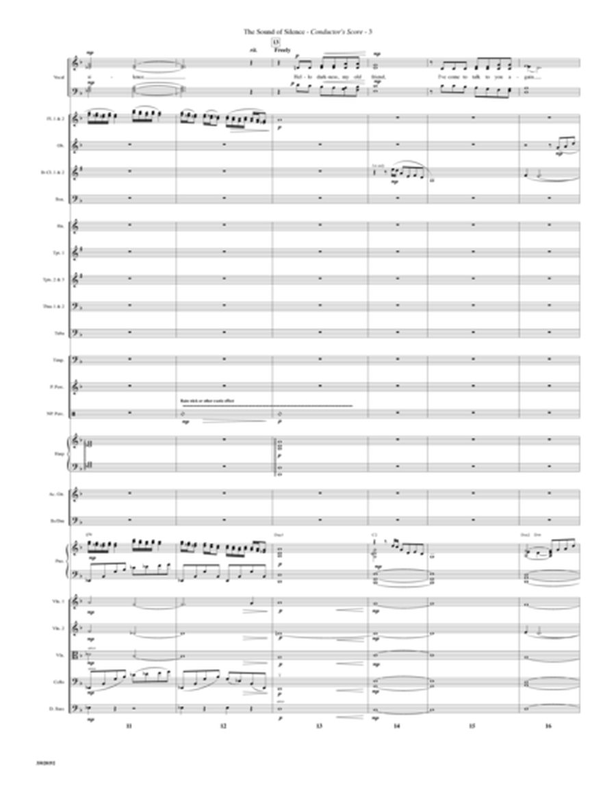 The Sound Of Silence (arr. Mark Hayes) - Score