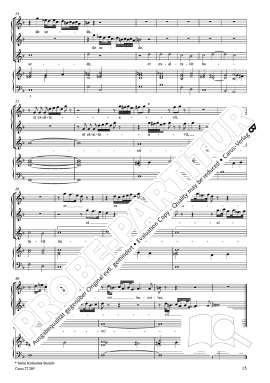 Magnificat a 6 (Magnificat a sei voci) Choir scores gallery preview page 24