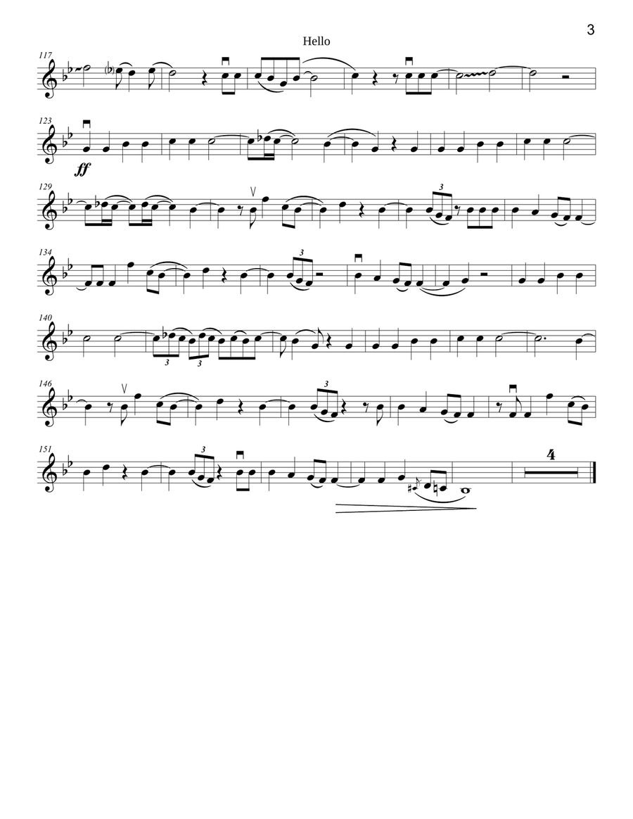 Hello Violin Solo scores gallery preview page 3