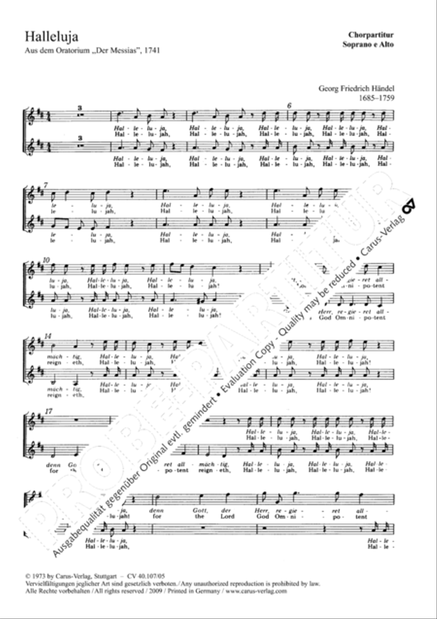 Halleluja (Jesus erschliesst uns die Schrift) 4-Part scores gallery preview page 2