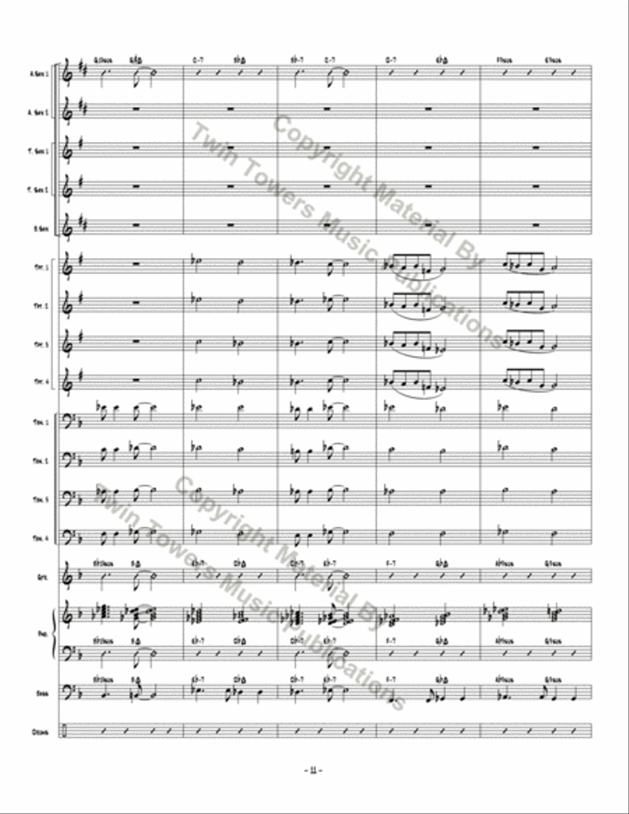 Changing Lanes Jazz Ensemble scores gallery preview page 12