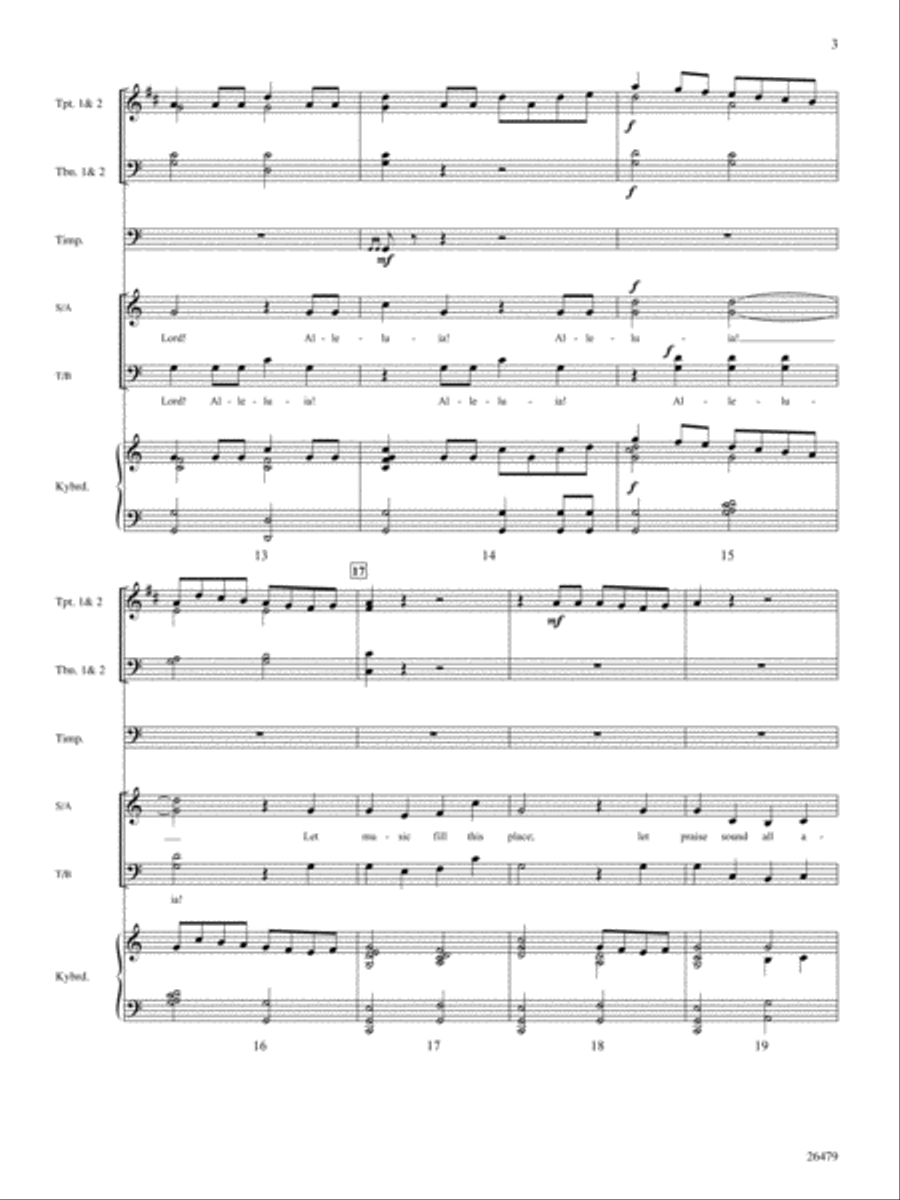 Let Music Fill This Place Choir scores gallery preview page 4