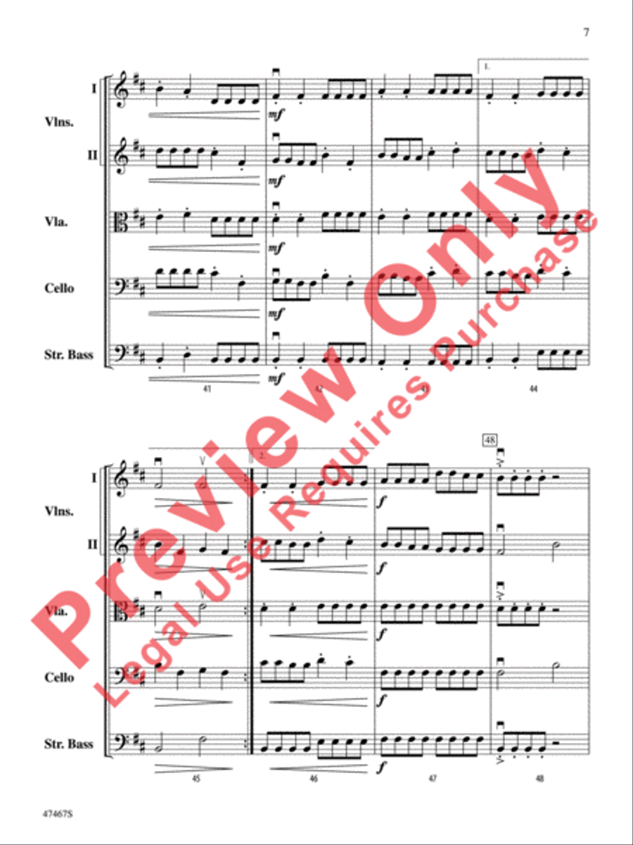 Falconer String Orchestra scores gallery preview page 8