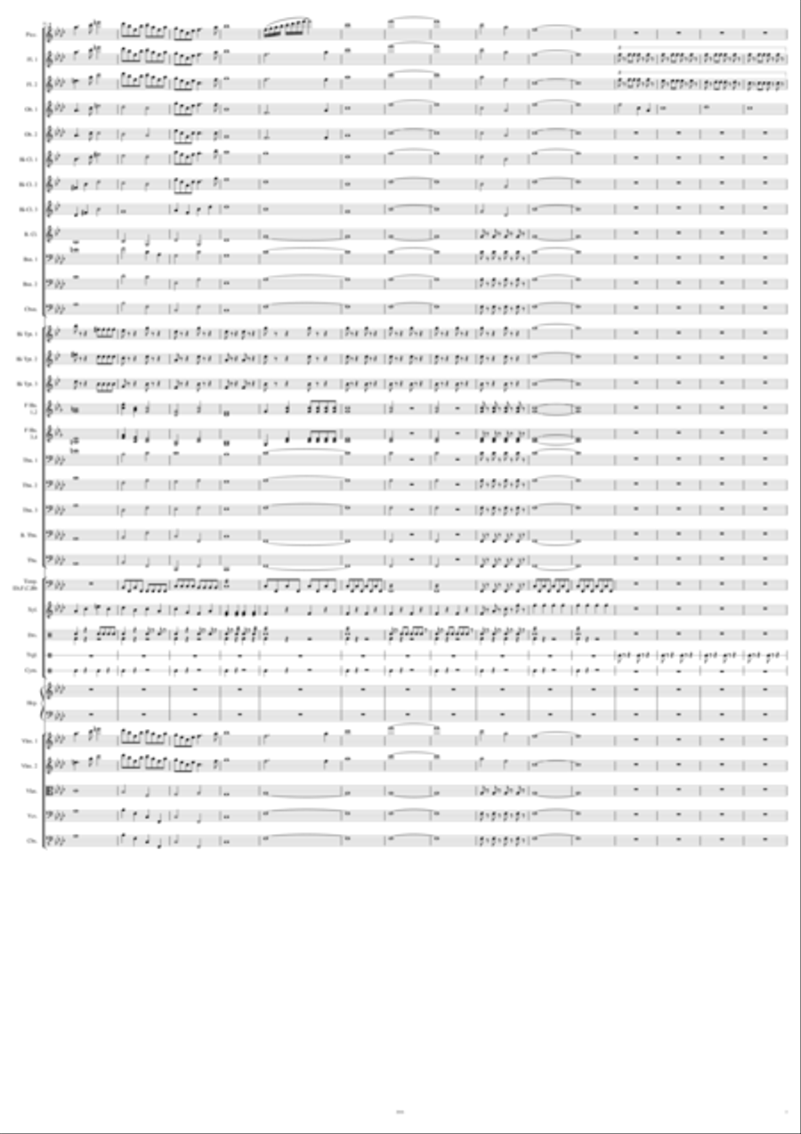Escape from the Underworld (Extended Version) Full Orchestra scores gallery preview page 3