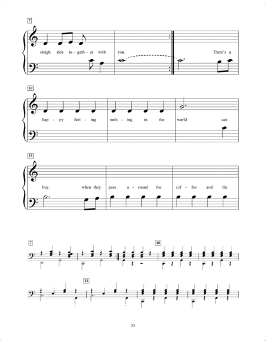 Sleigh Ride Piano scores gallery preview page 2