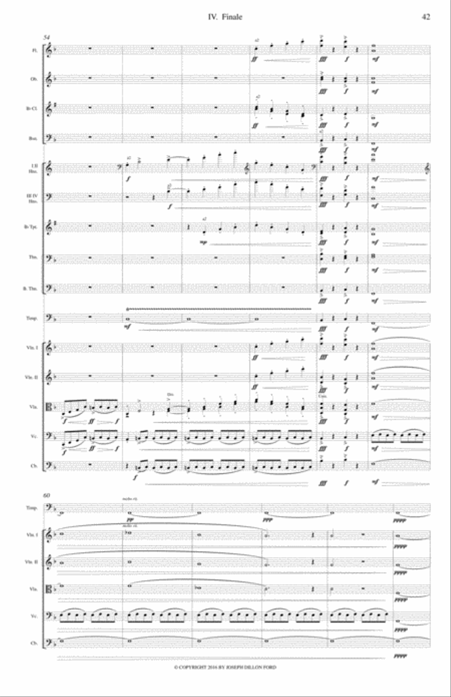 Symphony in F In Memoriam Johann Wolfgang von Goethe for orchestra - 4th movement Full Orchestra scores gallery preview page 5