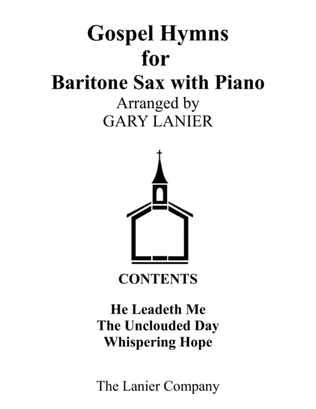 Book cover for Gospel Hymns for Baritone Sax (Baritone Sax with Piano Accompaniment)