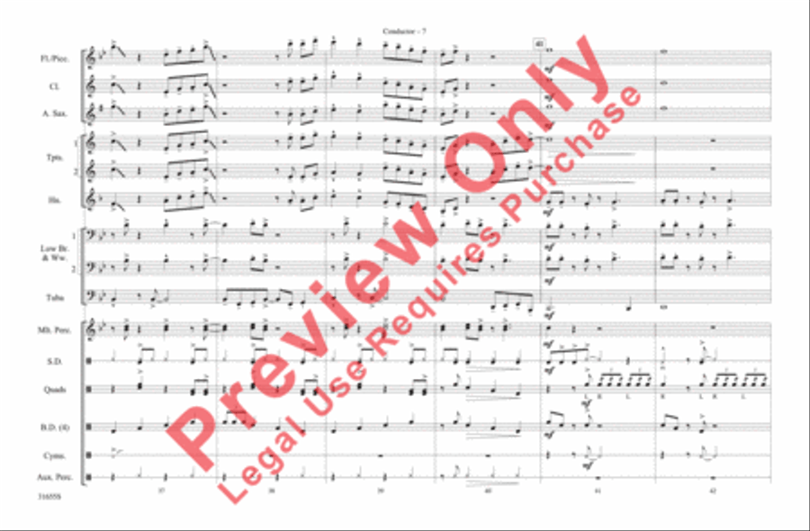 Wake Me Up Before You Go-Go Marching Band scores gallery preview page 8