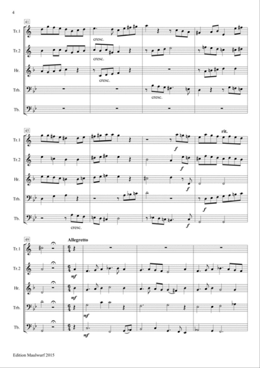Biblical Sonata No.4 Brass Quintet scores gallery preview page 6