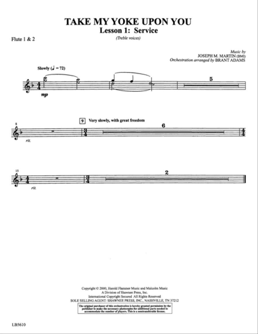 Colors of Grace - Lessons for Lent (New Edition) (Orchestra Accompaniment) - Flute 1 & 2 Choir scores gallery preview page 6
