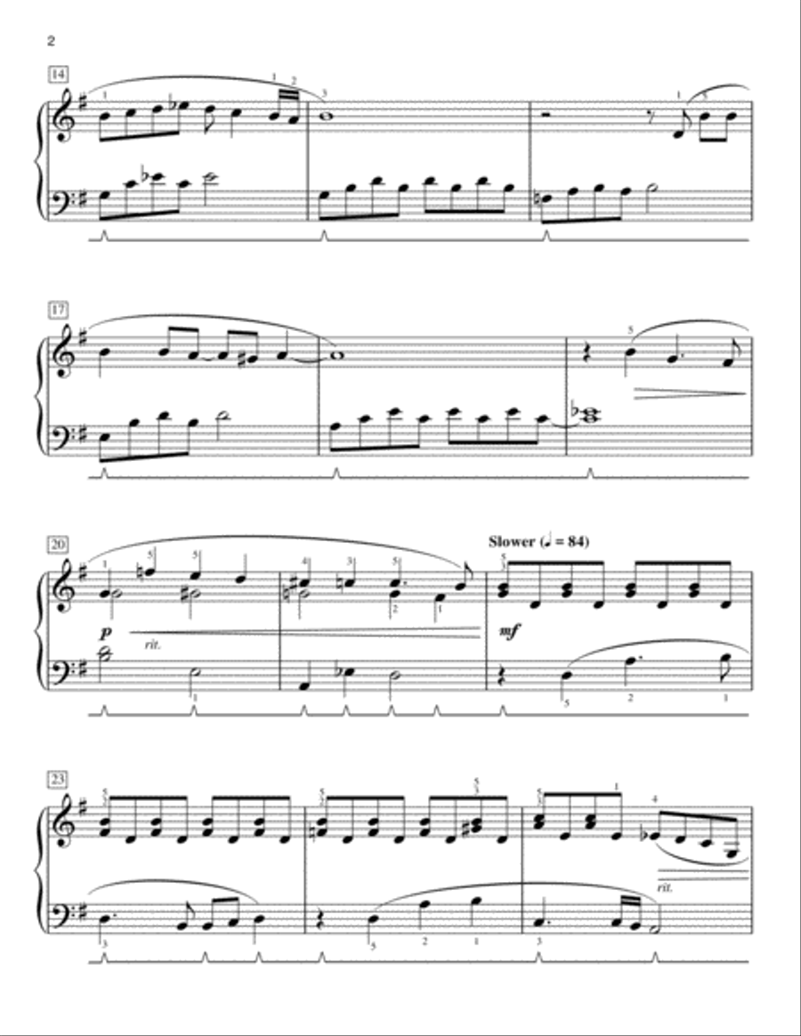 All By Myself [Classical version] (arr. Phillip Keveren) Easy Piano scores gallery preview page 2