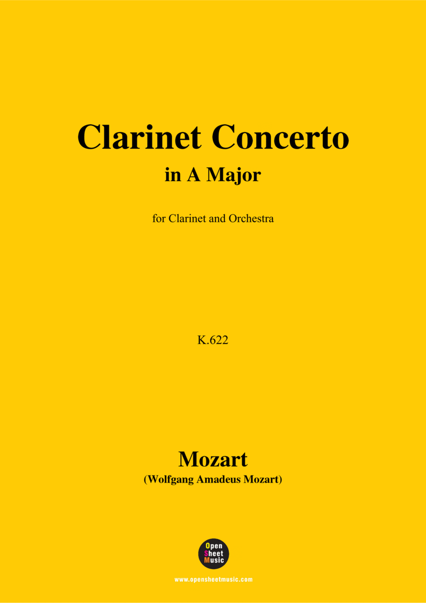 W. A. Mozart-Clarinet Concerto in A Major,K.622,for Clarinet and Orchestra image number null