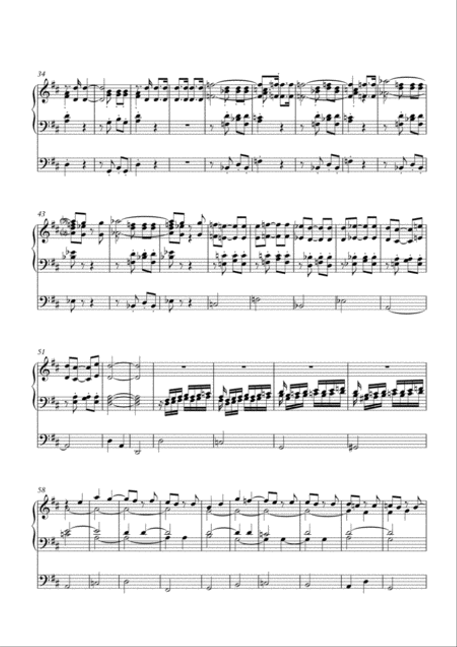 Organ Processional in D Small Ensemble scores gallery preview page 2