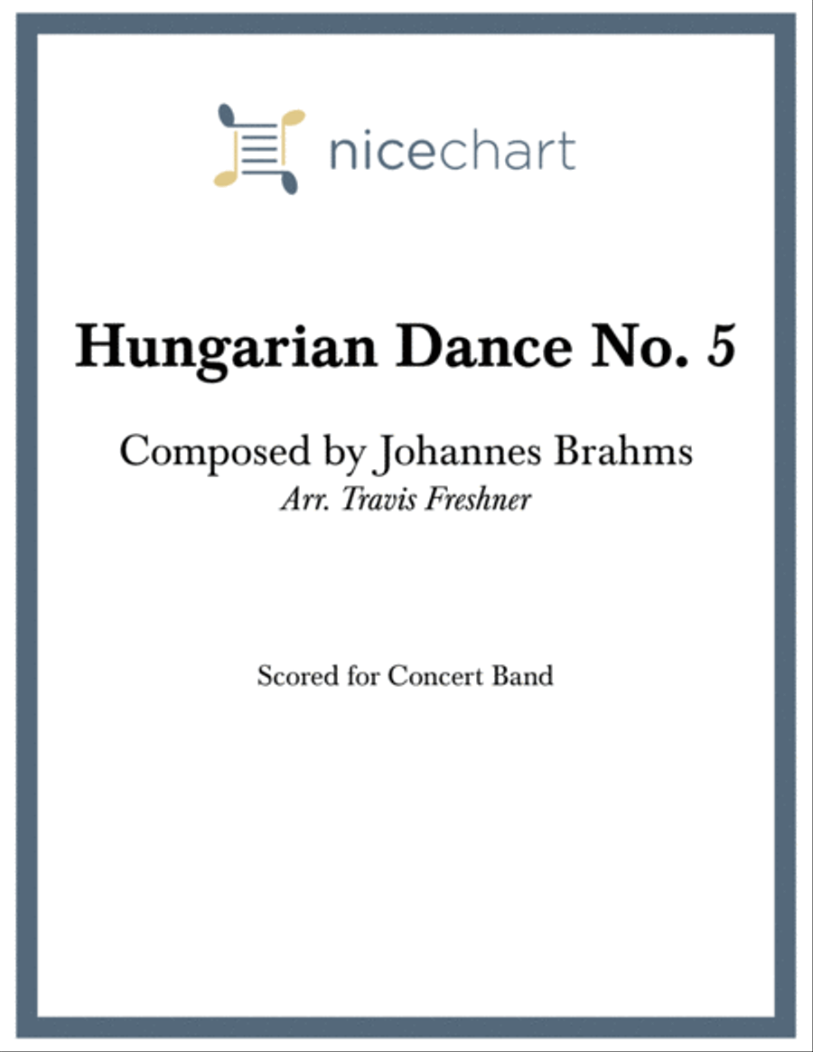 Hungarian Dance No. 5 (Score & Parts) Concert Band scores gallery preview page 1