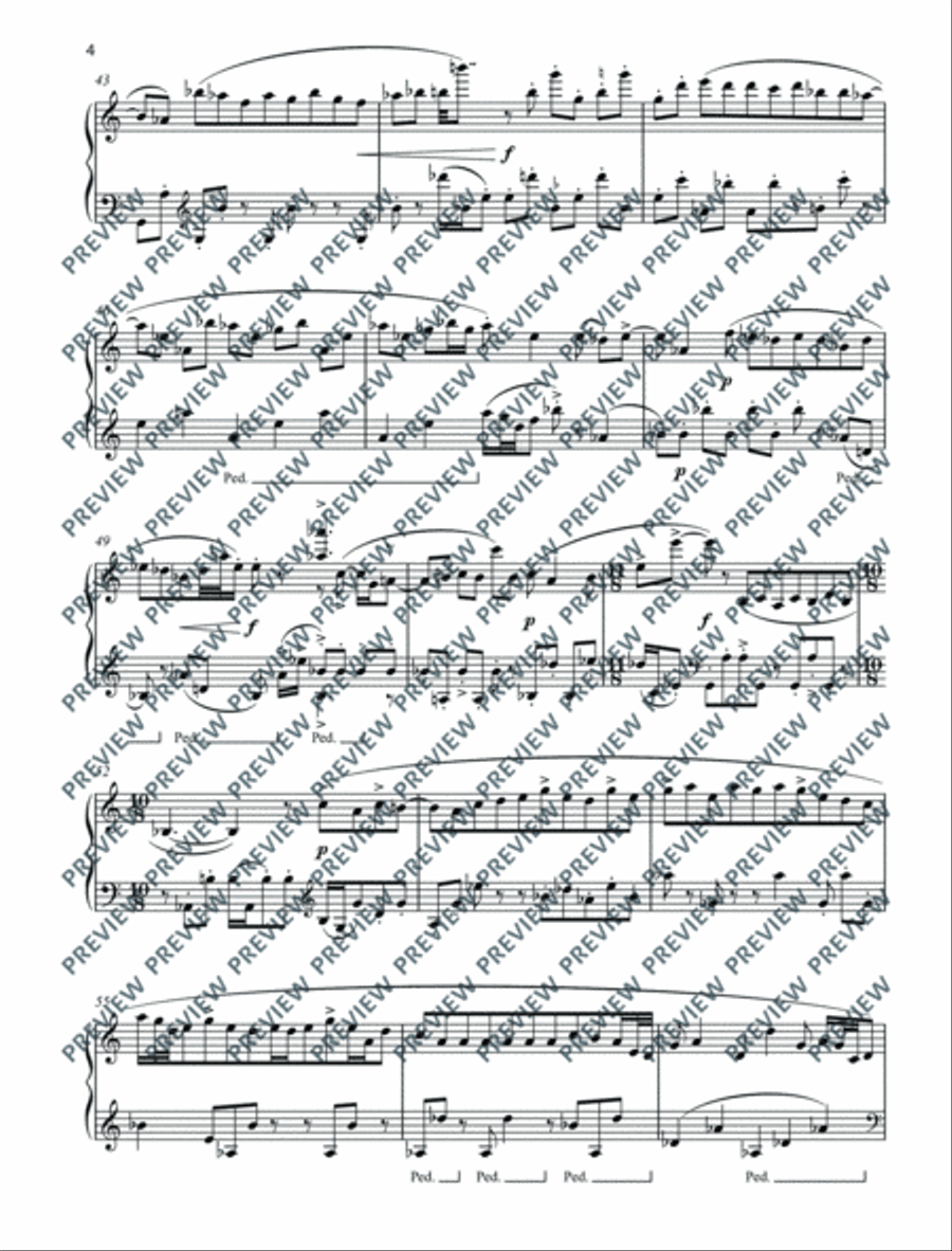Five Keyboard Pieces Piano Solo scores gallery preview page 9