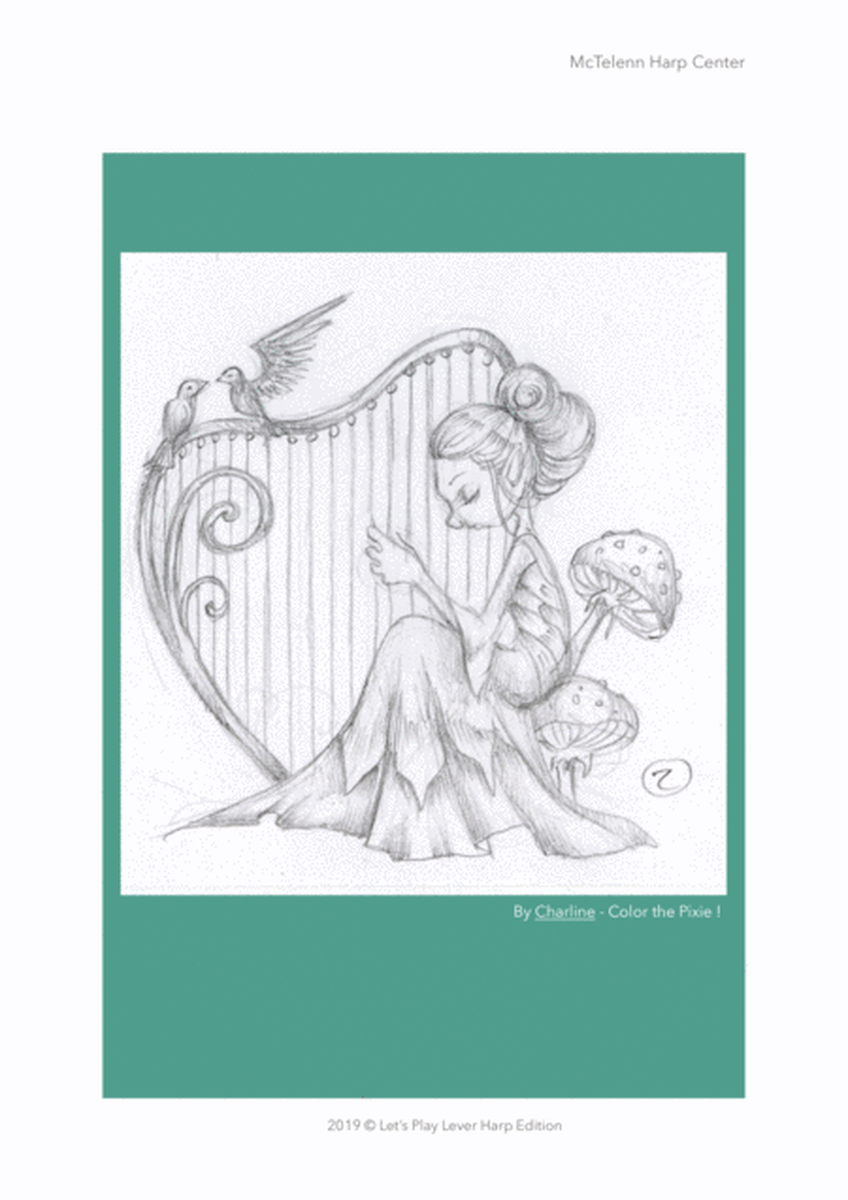 Eternal Love - Video Course Link + Fingerings Booklet for Lever Harp - By Eve McTelenn -  Beginners/Early Intermediate Level image number null