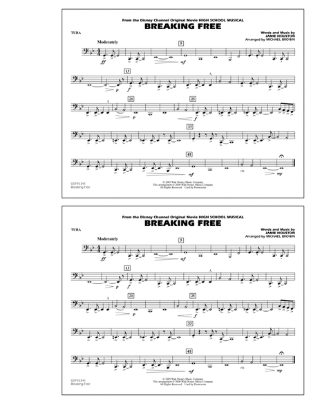 Breaking Free (from High School Musical) - Tuba
