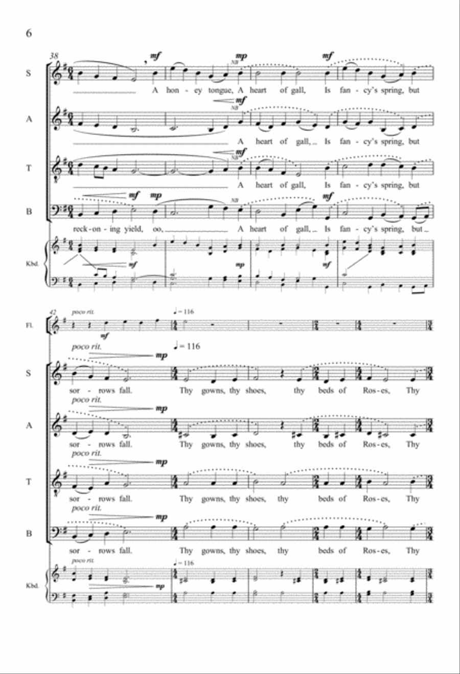 The Nymph's Reply to the Shepherd 4-Part scores gallery preview page 6