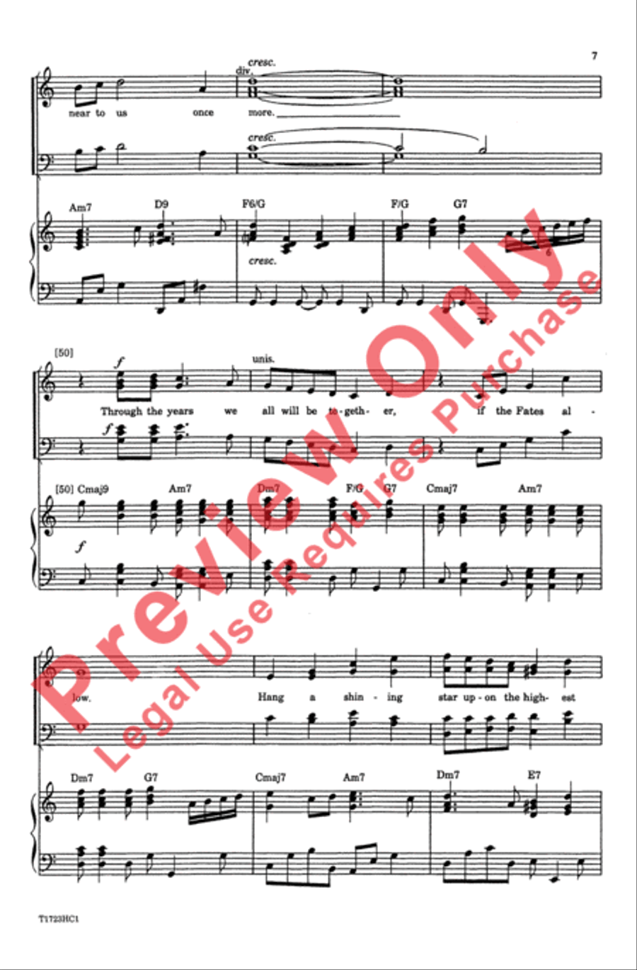Have Yourself a Merry Little Christmas 4-Part scores gallery preview page 7
