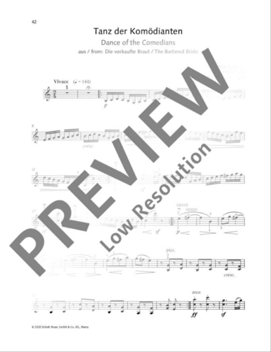 Dance of the Comedians Violin Solo scores gallery preview page 8