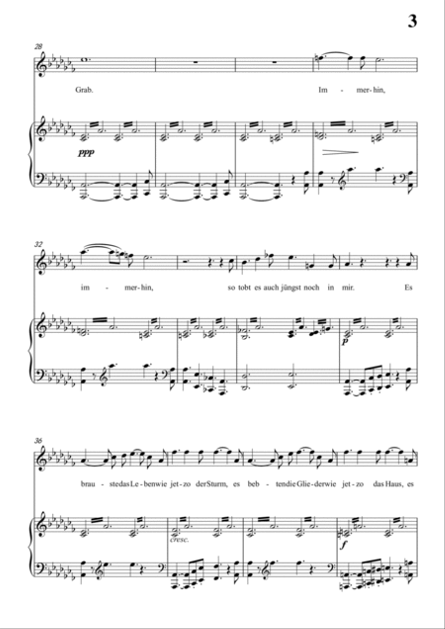 Schubert-Die junge nonne in #G minor,for Vocal and Piano Voice scores gallery preview page 4