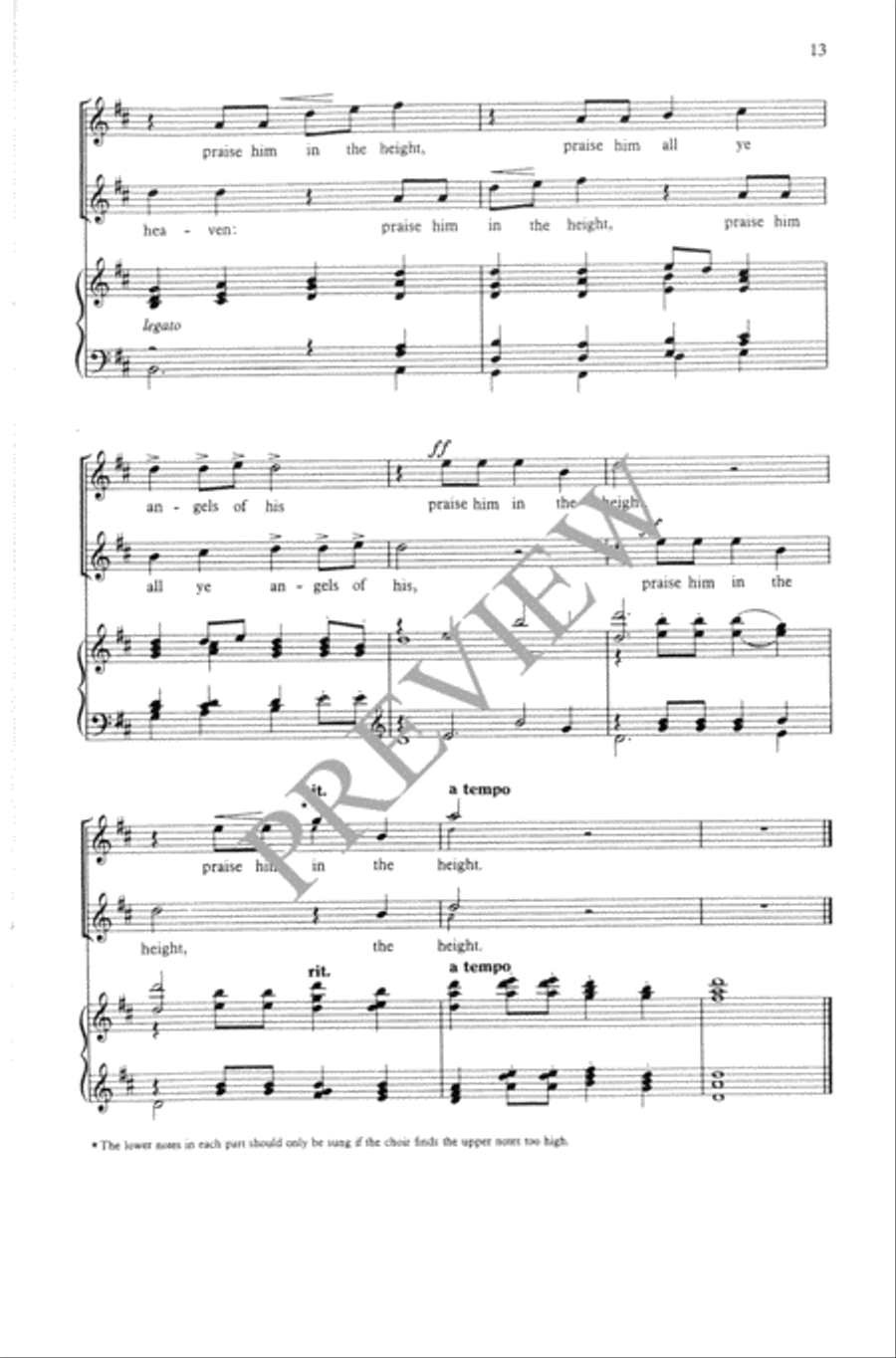 Four Psalm Settings SA scores gallery preview page 14