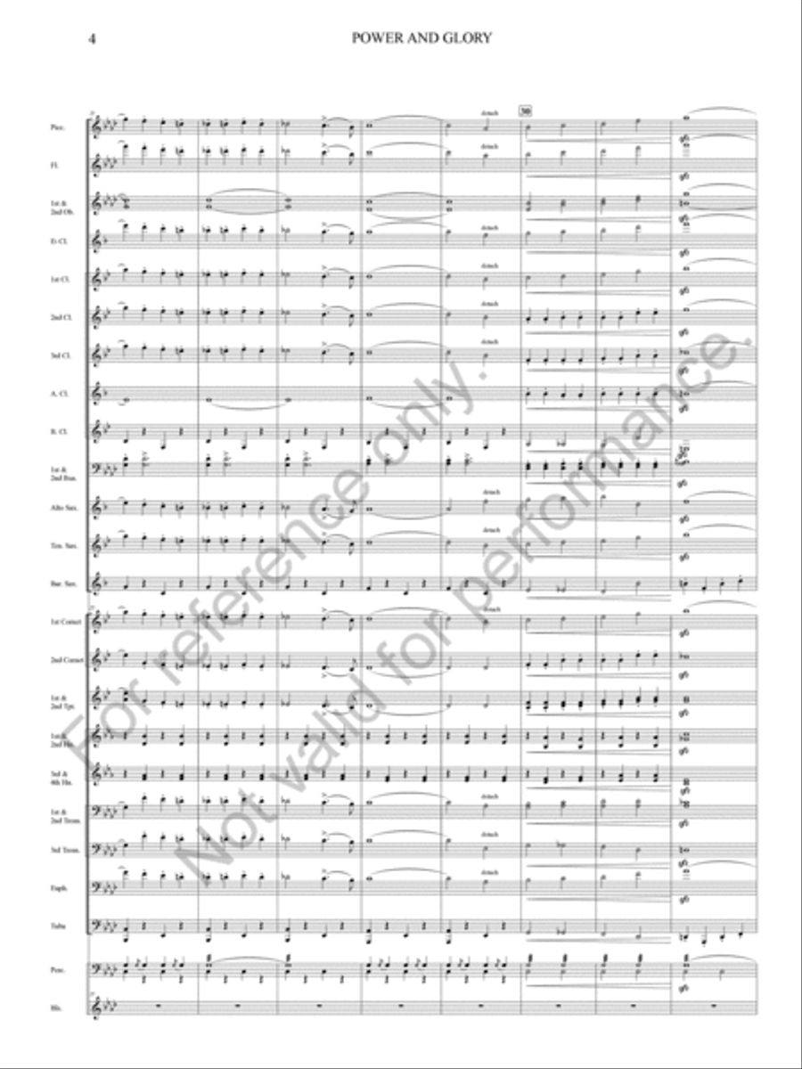 Power And Glory Power And Glory Concert Band scores gallery preview page 14