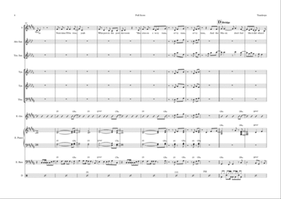 Teardrops Trombone scores gallery preview page 4