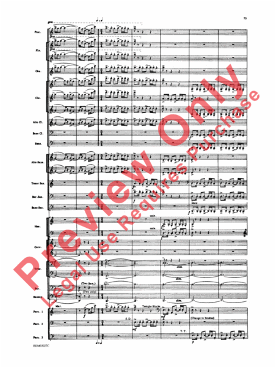 La Fiesta Mexicana Concert Band scores gallery preview page 76