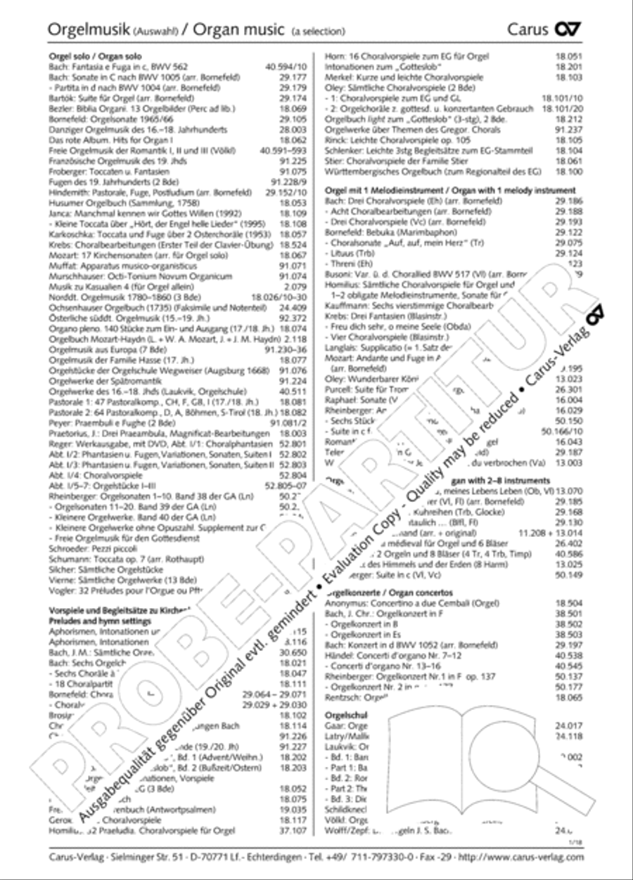 W. A. Mozart: Three organ works Organ scores gallery preview page 49