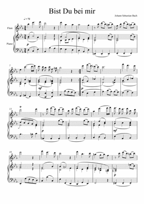 Johann Sebastian Bach - Bist du bei mir (Flute Solo)