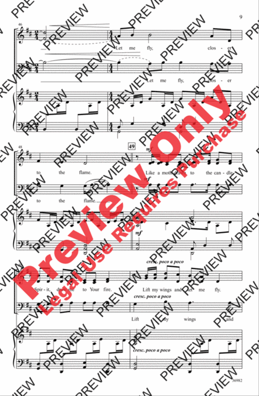 The Flame 3-Part scores gallery preview page 9