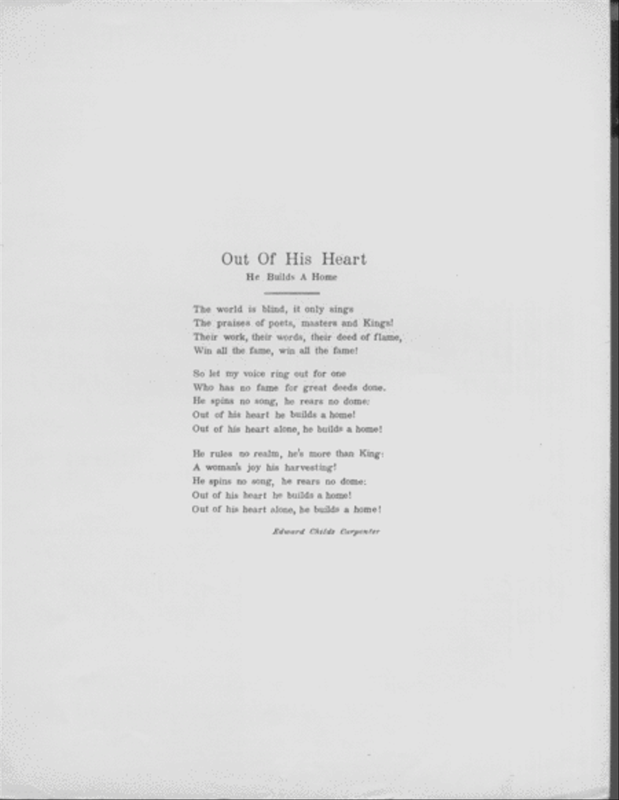 Out of His Heart He Builds a Home Voice scores gallery preview page 2