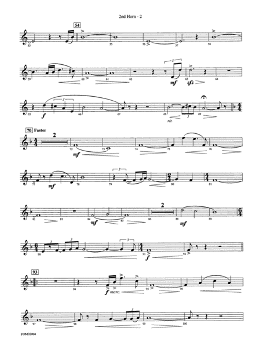 Band of Brothers: 2nd F Horn Full Orchestra scores gallery preview page 2