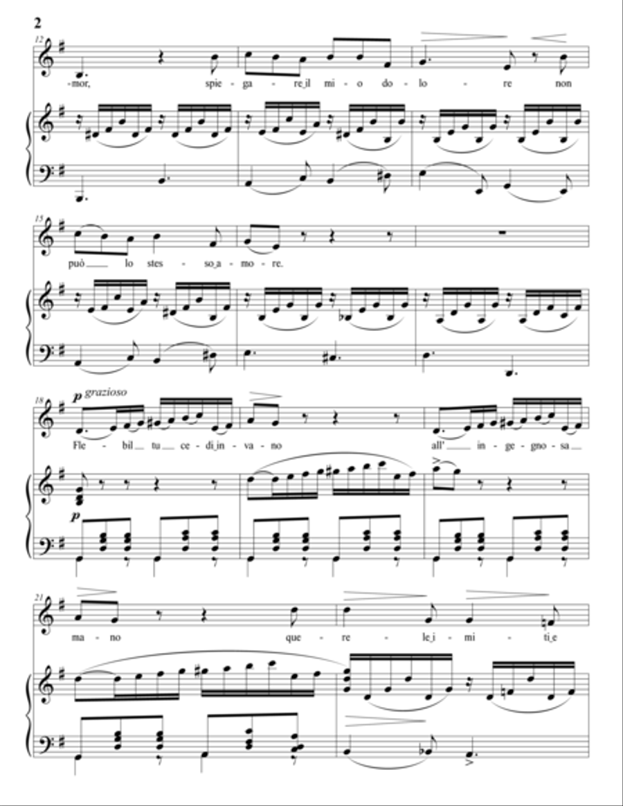 GLINKA: Alla cetra (transposed to E minor) Voice scores gallery preview page 3