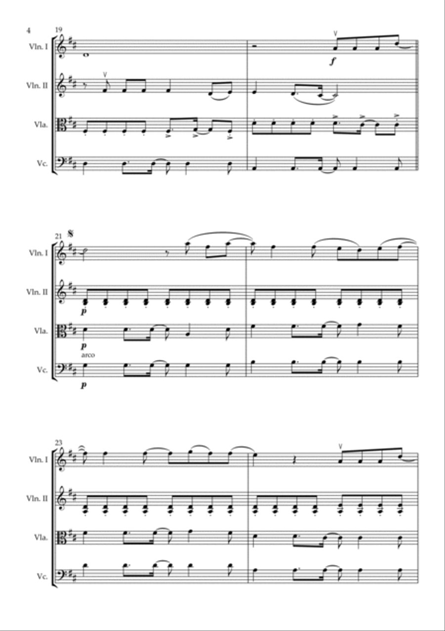 Celestial String Quartet scores gallery preview page 4