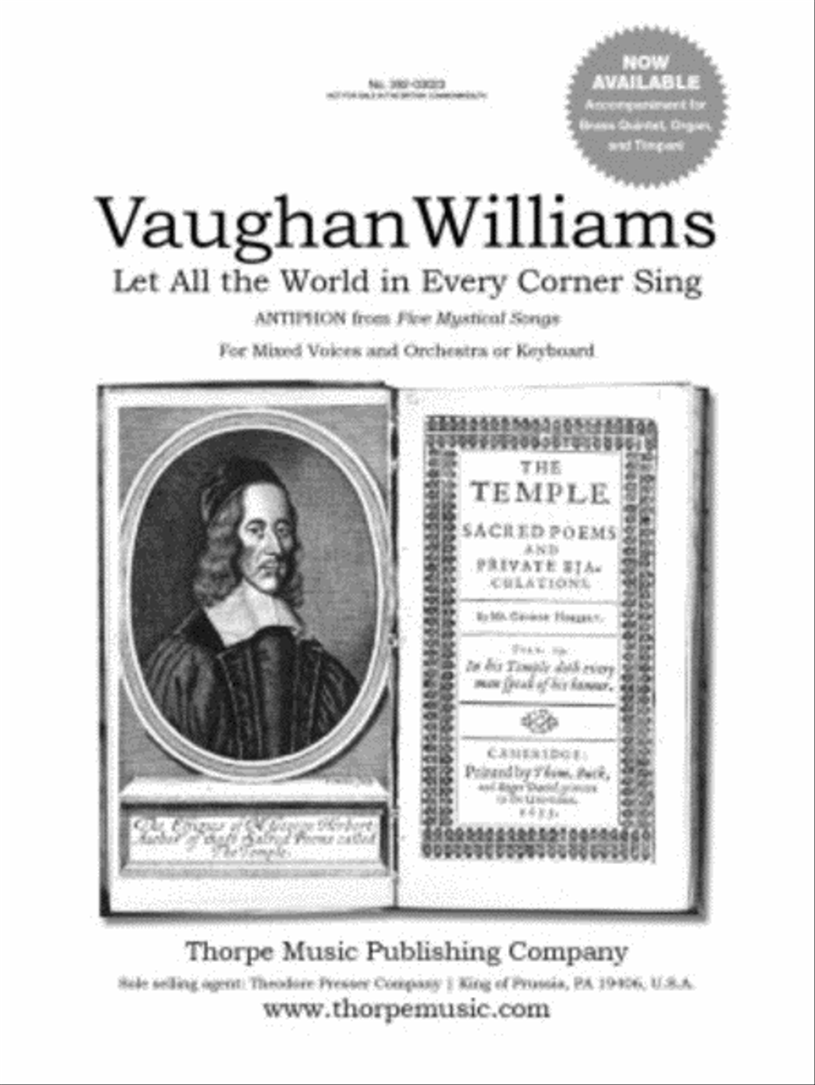 Let all the World in Every Corner Sing 4-Part scores gallery preview page 1