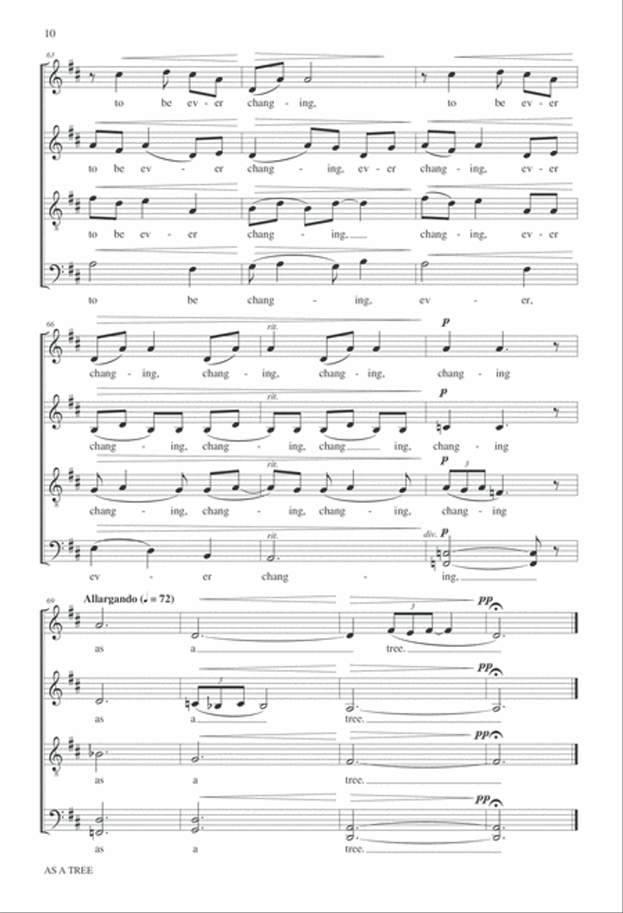 As A Tree 4-Part scores gallery preview page 11