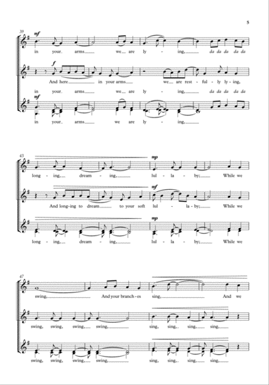 The Birds' Lullaby SSAA scores gallery preview page 4