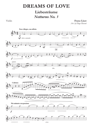 Dreams of Love No. 3 for Violin and Piano