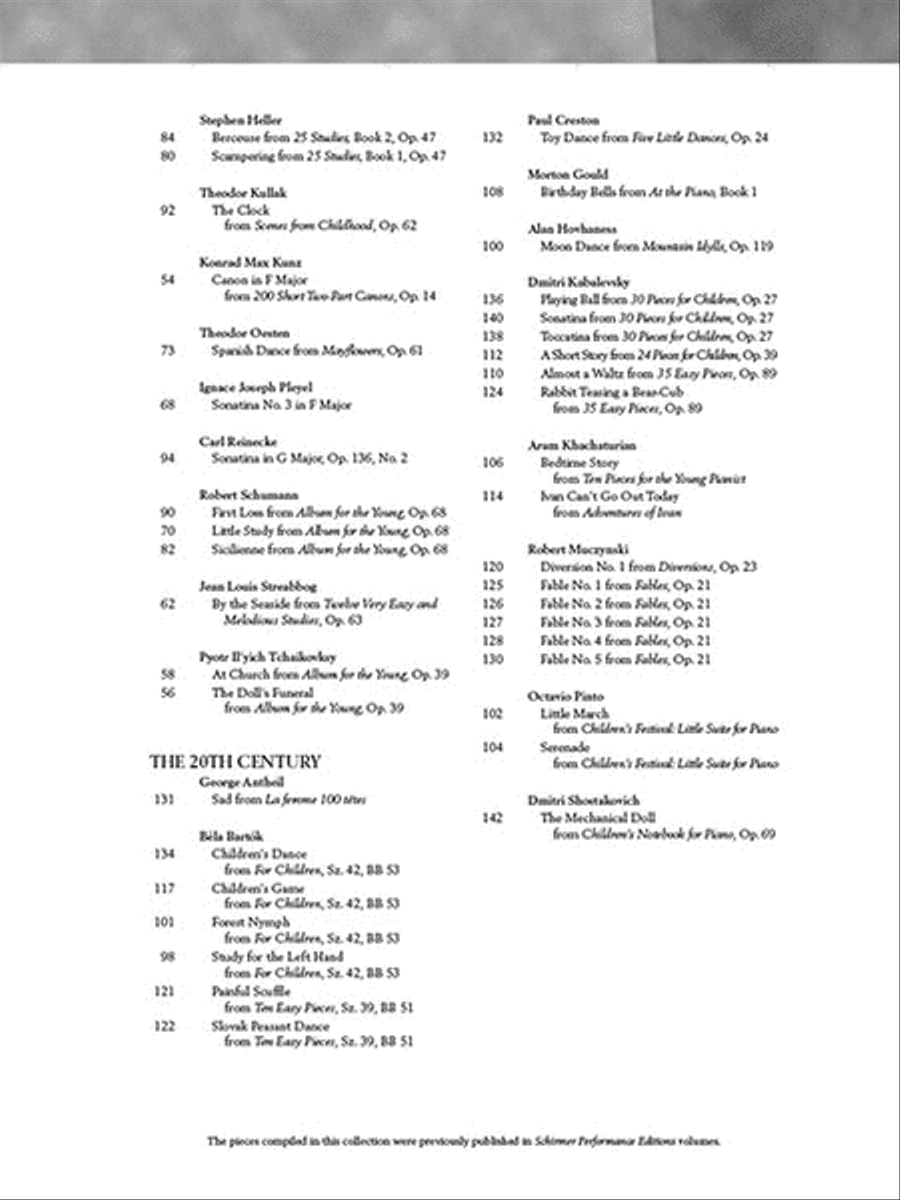 Three Centuries of Piano Music: 18th, 19th & 20th Centuries Piano Solo scores gallery preview page 3